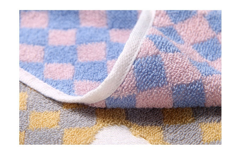 2PCS Children's Facial Towel, Kids Washcloth Towels, Cotton Kids Face Towels, Cute Kitty dog Hand Towel Set, Children Wash Cloths for Hand Face Shower, 35x 70 CM (Cat)