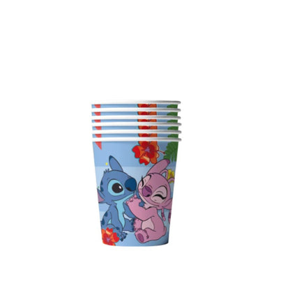 Spiderman Princess Frozen Tableware Set Birthday Celebration Party Set Birthday Decoration Set for Happy Banner, Plates, Cups Set,Napkins,Tablecloths for 20 Guests (Stitch)