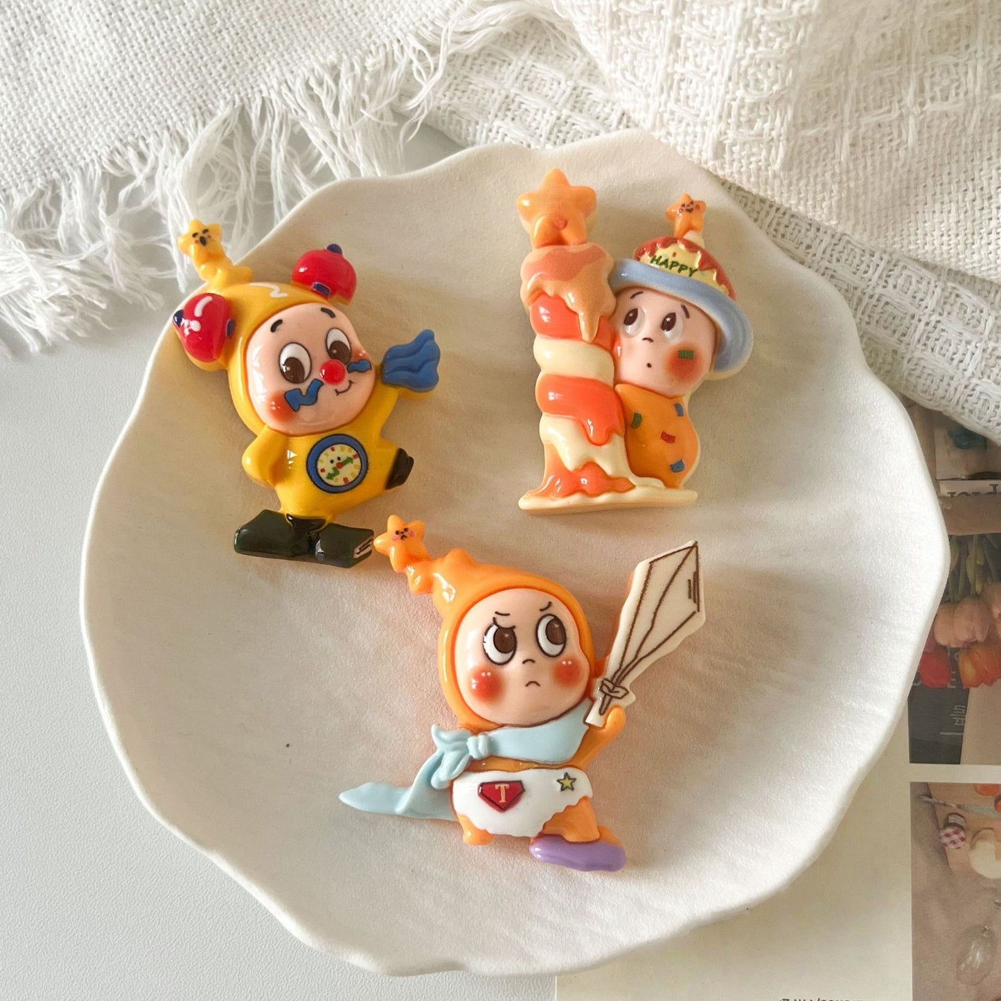 Resins Dachshund Cats dogs Magnets For Fridge Or Whiteboard Fun And Functionality Cartoon Animal Refrigerator Sticker Decors (Star 4pcs)