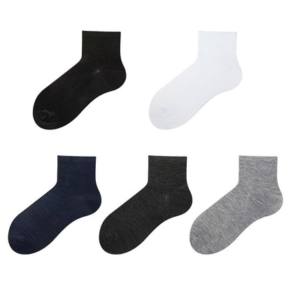 5 Pairs Men’s Plain Mens Soft Cotton Rich Comfortable Breathable Socks Work Business and Casual Wear 6-11 UK
