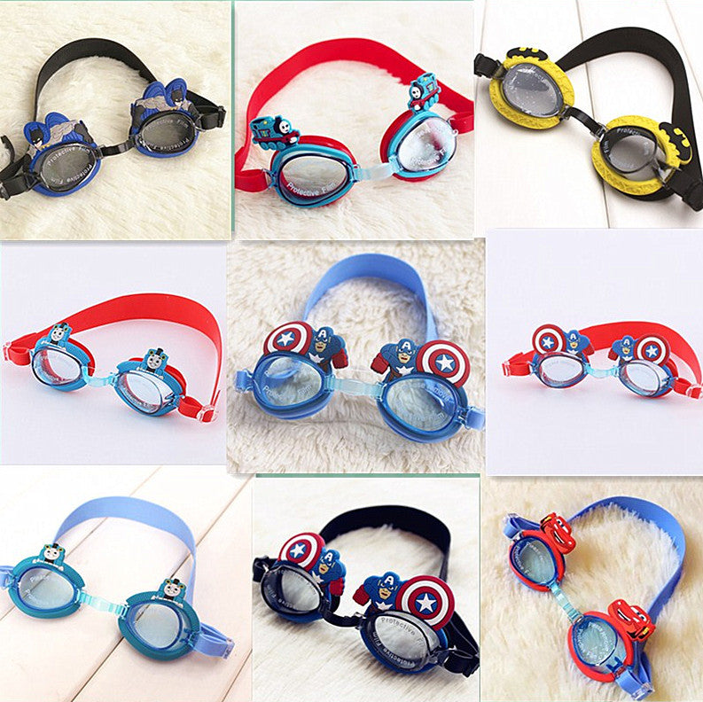 Kids Swimming Goggles Safe Soft Silicone Cap Hat Anti-Fog Waterproof No Leaking Crystal Clear Swim Goggles for Kids Children Boys Girls and Teens Age 3-15