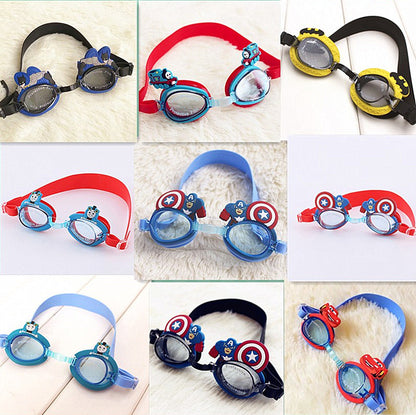 Kids Swimming Goggles Safe Soft Silicone Cap Hat Anti-Fog Waterproof No Leaking Crystal Clear Swim Goggles for Kids Children Boys Girls and Teens Age 3-15