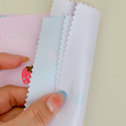 Lovely cat Cartoon Hard Shell Eyeglasses Cases Girl Protective Case Storage Box With Glasses Cloth for Teen PU leather eyegalss case (Cinnamoroll)