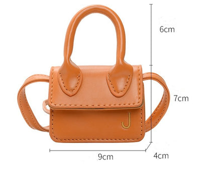 Shoulder Bag Girls Kids Children Handbags Portable Mini Coin Purse Messenger Crossbody Bag PU Mini Flip Bag Makeup Accessories Bags Gift Travel Holiday little small 9 * 4 * 13