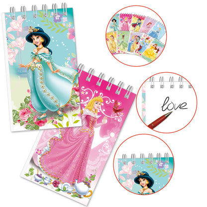 10 Pack Pocket Notebook Small Spiral 10 * 6CM Mini Notepad Princess Kids Colorful Memo Bulk Wired Lined for School Office Supplies Birthday Party Bag Fillers (Frozen)