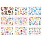 10 Sheets Kids Princess Temporary Tattoos Sticker Waterproof Superhero Stickers Fake tattoo Party Bag Fillers