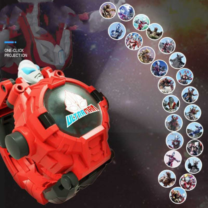 Superhero Robert Watch with 24 Super Projection Cartoon Hero Figurines Elsa  Princess, Electronic Watch for Boys Girls Projector 3D Watch (Bumblebee)