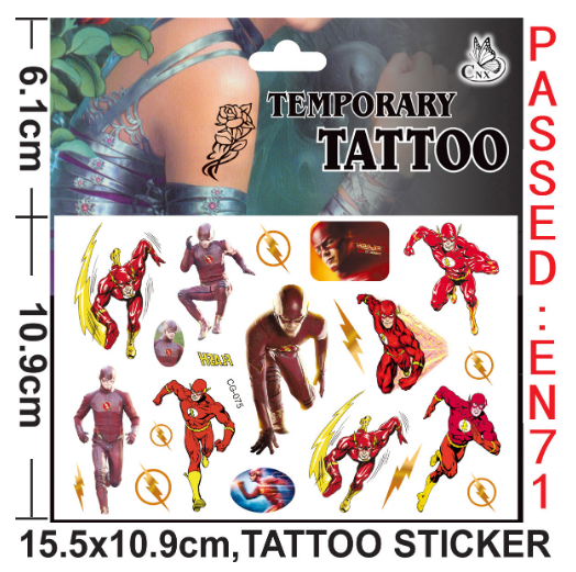 10 Sheets Kids  rincess Temporary Tattoos Sticker Waterproof Superhero Stickers Fake tattoo Party Bag Fillers (Spiderman)