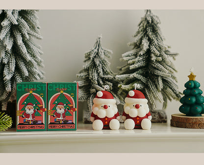Scented Candles Gifts for Women, Christmas Tree Santa Scented Candles Gift Boxed, Long Lasting, Home Fragrance Gifts (Christmas Santa)