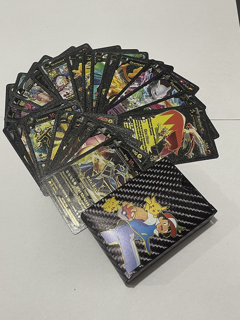 Ultimate Shiny Gold Silver Card Bundle - 55 Random Cards (Black)