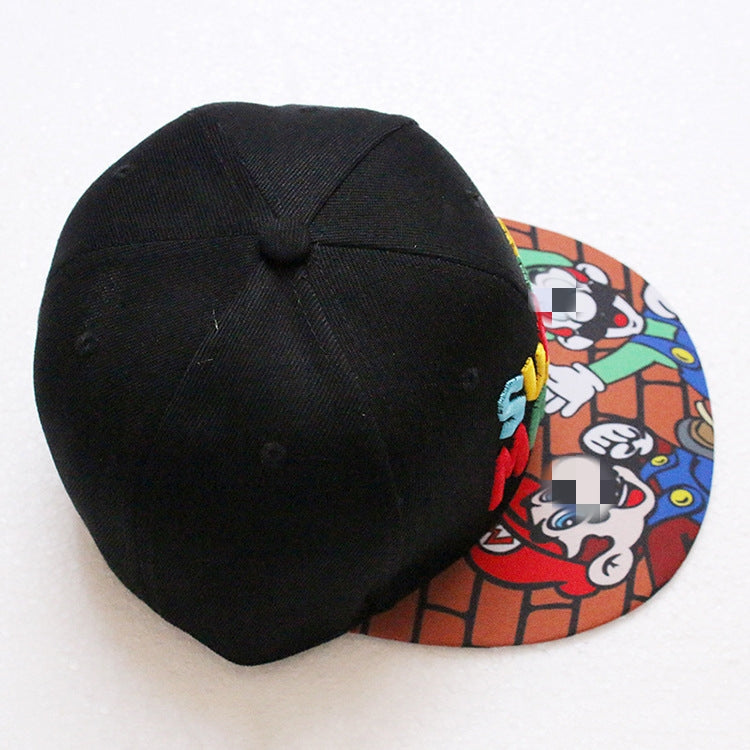 Kids Cotton Baseball Cap Hat for Boys, Boys Caps Perfect for Outdoor Sunny Days Sun Hat 3+ Years(Mario)
