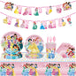 Spiderman Princess Frozen Tableware Set Birthday Celebration Party Set Birthday Decoration Set for Happy Banner, Plates, Cups Set,Napkins,Tablecloths for 20 Guests (Princess)