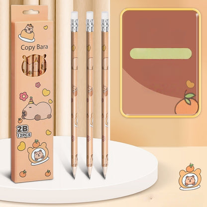 12 Pack Princess Spider HB Pencils with erasers Kids Children Party Bag Fillers School Office