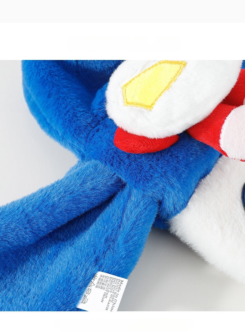 Kids Winter Beanie Scarf for 2-10 Years Old Boys Girls.Outdoor Warm Fleece Lined Thermal Knit Fluffy Pom（Blue）