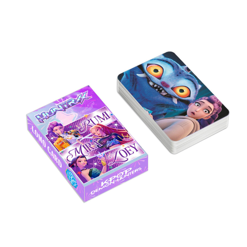 Kpop Hunters Photocards,Lomo card setwith free stickers,Waterproof Anime Character Collection Vinyl card postcards, gifts for Korean pop, anime lovers, girls (Kpop 94pcs)