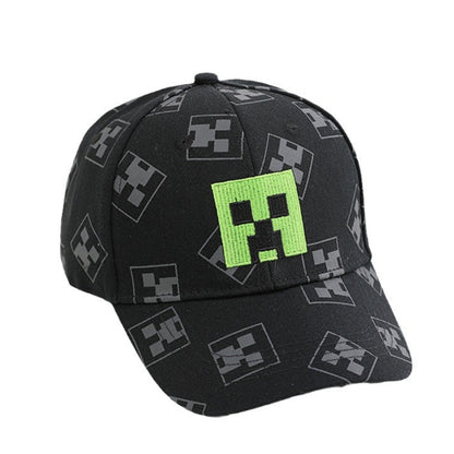 Kids Cotton Baseball Cap Hat for Boys, Boys Caps Perfect for Outdoor Sunny Days Sun Hat 3+ Years(Minecraft 03)