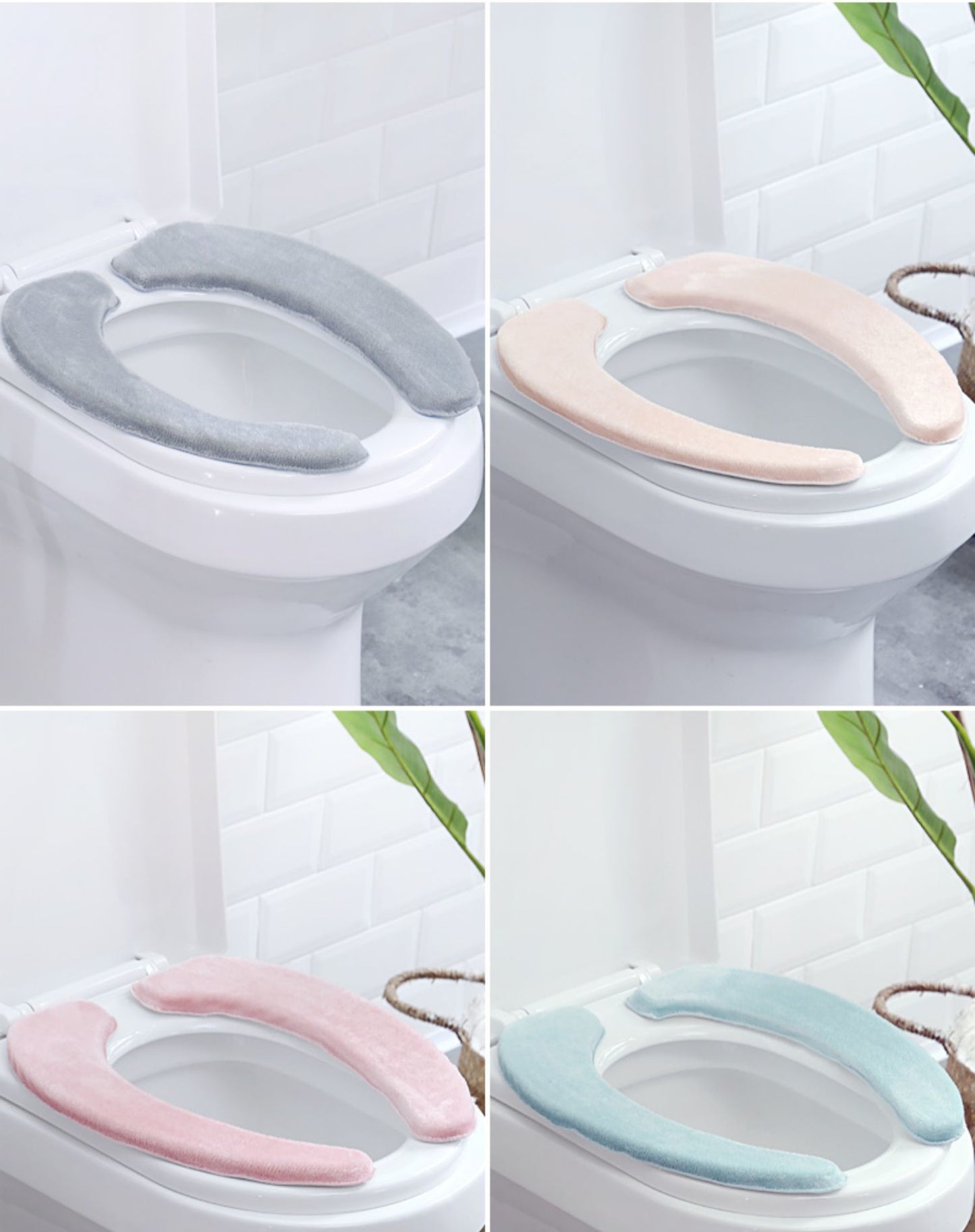 Bathroom Toilet Seat Closestool Washable Soft Warmer Mat Cover Pad Cushion Cover