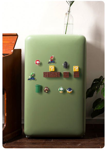 10/40PCS Super Mari Bros FRIDGE MAGNETS 3D Action Figures Kids Memo Party Bag Fillers Board Gift Refrigerator stickers