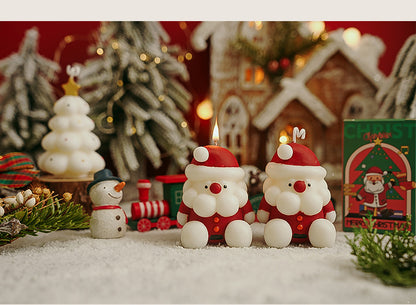 Scented Candles Gifts for Women, Christmas Tree Santa Scented Candles Gift Boxed, Long Lasting, Home Fragrance Gifts (Christmas Santa)