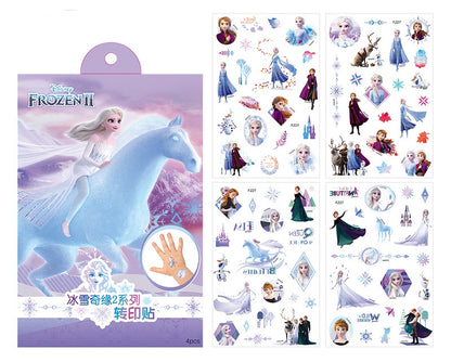 4 Sheets Kids Girls Princess Mermaid Temporary Tattoos Sticker Birthday Party Bag Fillers Favors Supplies Gifts Goodies,Fake Waterproof Temporary Tattoo Set