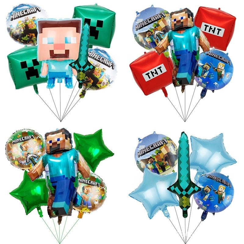 5/8pcs Princess Cinderella Foil Balloons Birthday Party Congratulations balloons Baby Shower Party Decorations Party Suppiles Accessories Theme kid