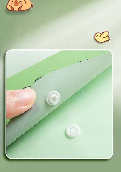 5PCS Plastic Wallets A4, 5 different designs Plastic Folders Popper Folder with Snap Closure, Lightweight Wallets for Document Office School Organization for Kids Adults