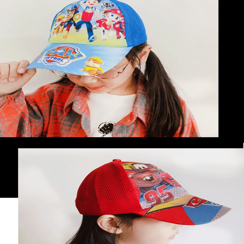 Kids Cotton Baseball Cap Hat for Boys, Boys Caps Perfect for Outdoor Sunny Days Sun Hat 3+ Years（Princess）