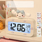 LED Digital Children Alarm Clock With Night Light - Light Alarm Clock for Girls Boys Teenagers School Back To School Gifts Dual Alarms Snooze Modes Temperature Dates display (Cinnamoroll)