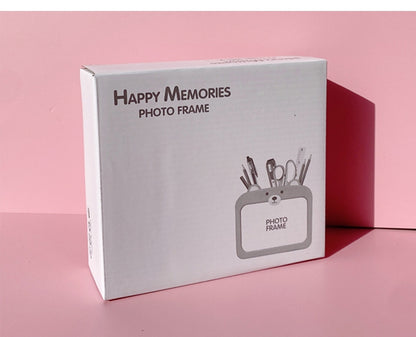 Cute Bear Photo Frame with pen holder back 4 x 6 Picture Frame for Tabletop Display, Cute Home Room Decor, Gifts for kids women