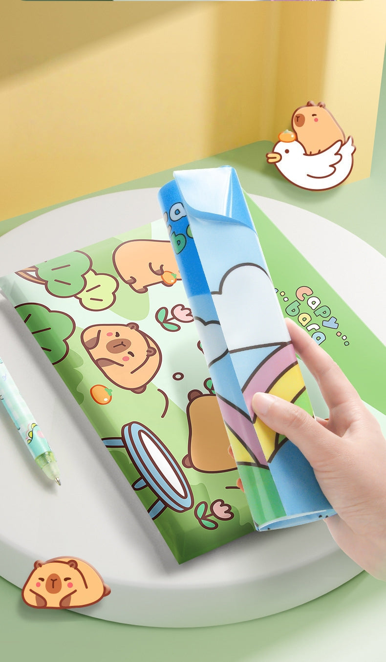 5PCS Plastic Wallets A4, 5 different designs Plastic Folders Popper Folder with Snap Closure, Lightweight Wallets for Document Office School Organization for Kids Adults