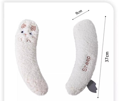 Bathroom Soft Thicker Warmer Warm waterproof Plush Stretchable Washable Cloth Toilet Seat Cover Pads