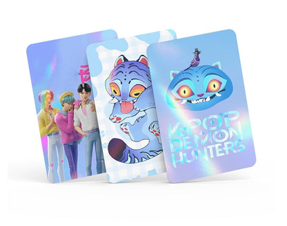 Kpop Hunters Photocards,Lomo card setwith free stickers,Waterproof Anime Character Collection Vinyl card postcards, gifts for Korean pop, anime lovers, girls (Cat 30pcs)