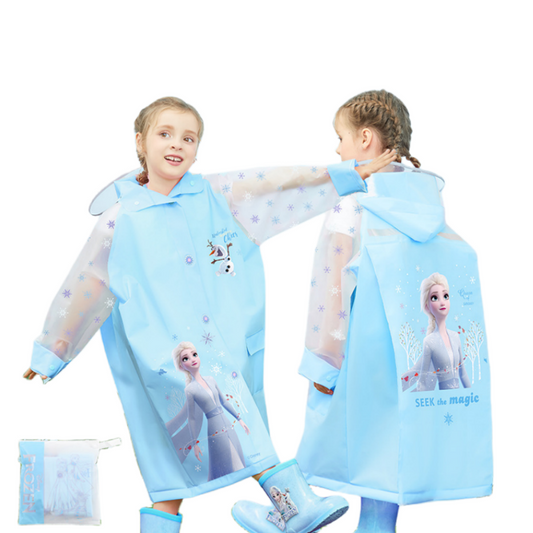 Kids Raincoats Waterproof Rain Jacket Hooded Rain Poncho Toddler Boys Girls Rain Suit Reusable Rainwear with bag Cover 1-8 Years