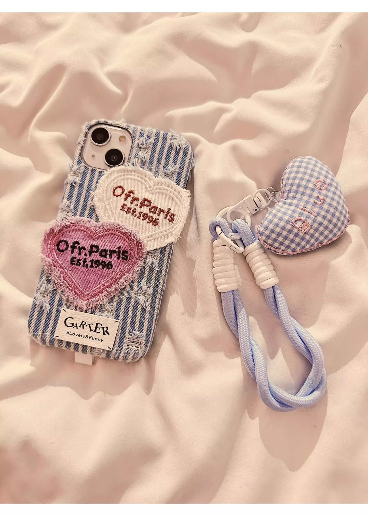 Crossbody Lanyard Case for iPhone 14 Pro Max, Liquid Silicone Protective Phone Case with Strap Adjustable Neck Cord Necklace Soft Cover (Heart 16pro max)