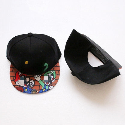 Kids Cotton Baseball Cap Hat for Boys, Boys Caps Perfect for Outdoor Sunny Days Sun Hat 3+ Years(Mario)