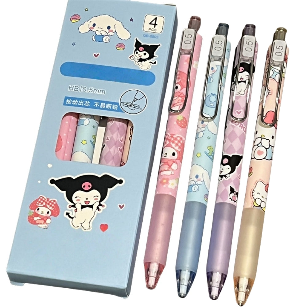 Mechanical Automatic 4pcs Pencil Set 0.5 mm for Office School Stationary Supply Party Favour Bag Fillers Gift Girls Boys writing