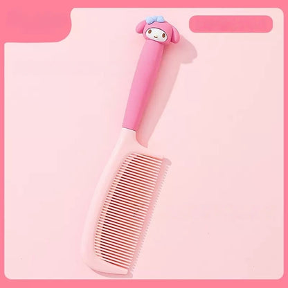 2 Pcs Girls Hair Brush Set, Fine Tooth Detangle Comb and Brush, Cute Travel Hairbrush for Girls Women Wet Dry Hair Curl Straight Styling