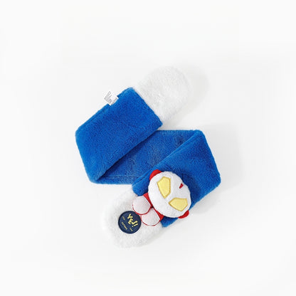 Kids Winter Beanie Scarf for 2-10 Years Old Boys Girls.Outdoor Warm Fleece Lined Thermal Knit Fluffy Pom