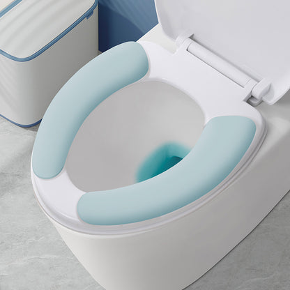 3PCS Bathroom Soft Thicker Warmer Warm waterproof Plush Stretchable Washable Cloth Toilet Seat Cover Pads