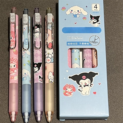 Mechanical Automatic 4pcs Pencil Set 0.5 mm for Office School Stationary Supply Party Favour Bag Fillers Gift Girls Boys writing