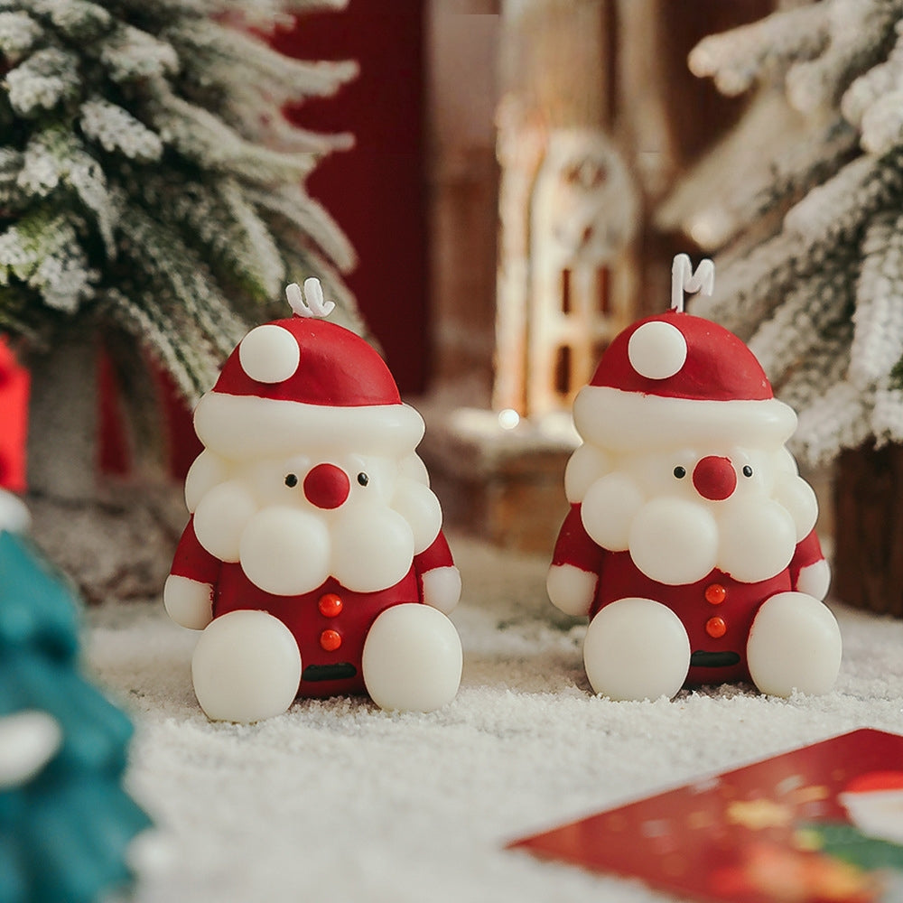 Scented Candles Gifts for Women, Christmas Tree Santa Scented Candles Gift Boxed, Long Lasting, Home Fragrance Gifts (Christmas Santa)