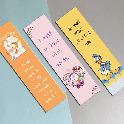 30PCS Children's Bookmarks, Bookmark Clips, Markings for Teachers, Students, Book Lovers, School Home Office Supplies Princess Mermaid Snow White