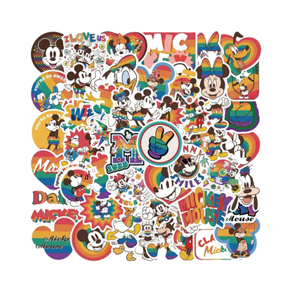 50pcs Princess Aven Superheros Toy Kids Stickers Luggage Laptop Skateboard Waterproof Party Bag Fillers Waterbottle Decal Graffiti Patches