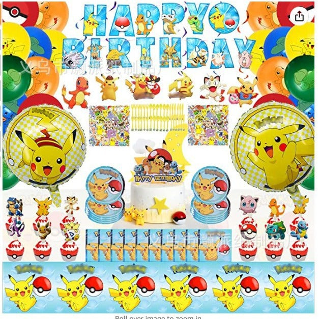 Stch Spider Princess Frozen Tableware Set Birthday Celebration Party Set Birthday Decoration Set for Happy Banner, Plates, Cups Set,Napkins,Tablecloths for 20 Guests