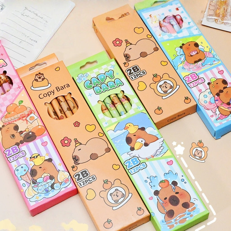 12 Pack Princess Spider HB Pencils with erasers Kids Children Party Bag Fillers School Office