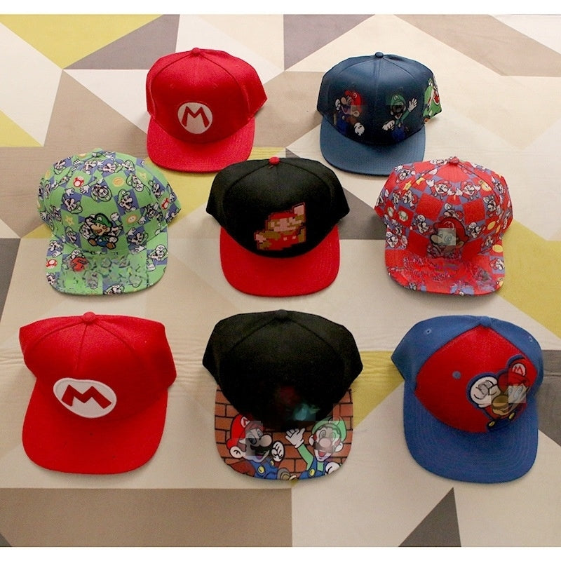 Kids Cotton Baseball Cap Hat for Boys, Boys Caps Perfect for Outdoor Sunny Days Sun Hat 3+ Years(Mario)
