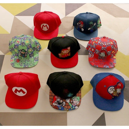 Kids Cotton Baseball Cap Hat for Boys, Boys Caps Perfect for Outdoor Sunny Days Sun Hat 3+ Years(Mario)