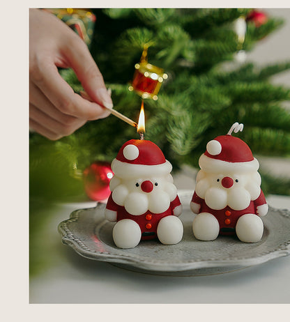 Scented Candles Gifts for Women, Christmas Tree Santa Scented Candles Gift Boxed, Long Lasting, Home Fragrance Gifts (Christmas Santa)