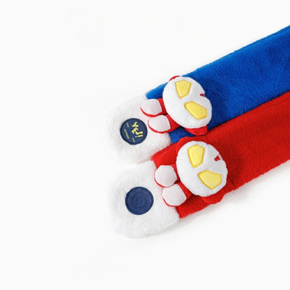 Kids Winter Beanie Scarf for 2-10 Years Old Boys Girls.Outdoor Warm Fleece Lined Thermal Knit Fluffy Pom