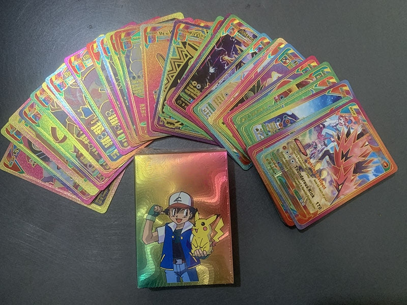 Ultimate Shiny Gold Silver Card Bundle - 55 Random Cards (Rainbow)